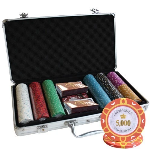 Mrc Poker 300Pcs 14G Monte Carlo Poker Room Poker Chips Set With Alum Case