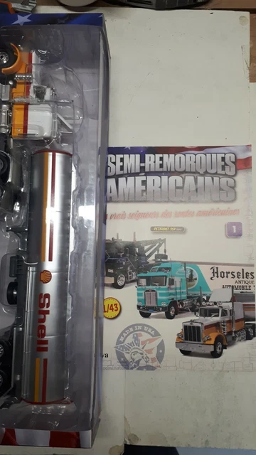 Camion Frigorifique Peterbilt 359 1973 échelle 1/87 Brekina - Modèle Détaillé, Plastique, Couleur Jaune, Collection