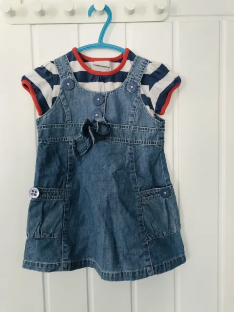 Next baby girl outfit (T-shirt and dress) age 9-12 months