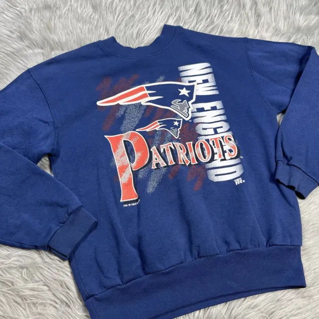 Vintage 1995 New England Patriots NFL Football Kids Youth Crewneck Sweater
