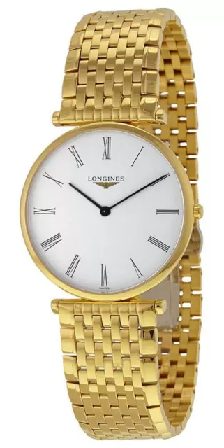 Longines La Grande Classique Gelbgold PVD Quarz Unisex Armbanduhr L4.755.2.11.8