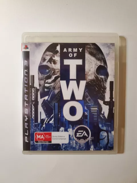 PS3 Sony PlayStation - ARMY OF TWO - Shooter - With Manual FREE SHIPPING ✅