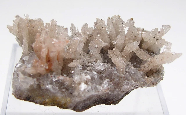 QUARZ mit GOETHIT auf AMETHYST Tizi-n-Test (Pass) Hoher Atlas Marokko !!!
