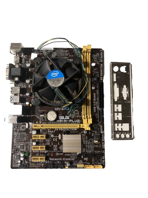 ASUS H81M-PLUS Motherboard mATX DDR3 LGA 1150 HDMI DVI USB 3.0/ 2.0 Untested