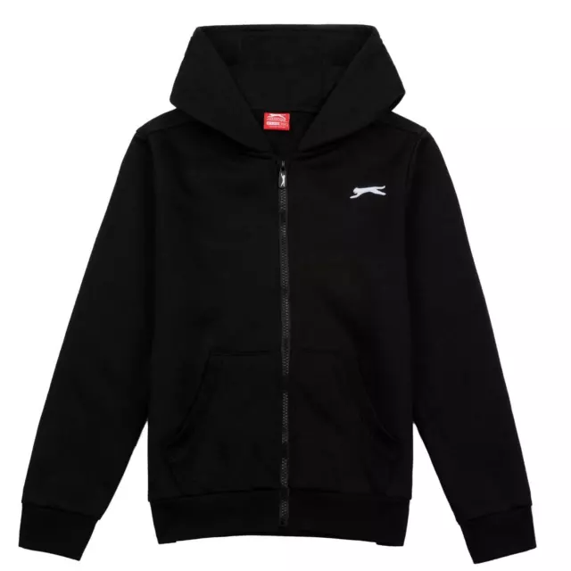 Slazenger Kids Boys Full Zipped Hoody Junior Zip Hoodie Hooded Top