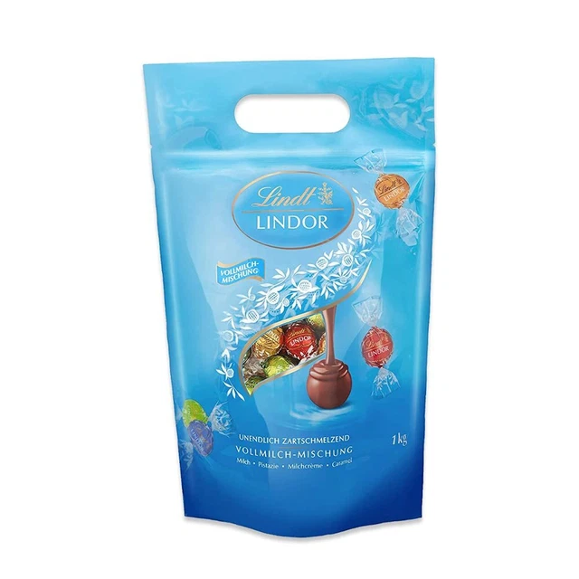 Cioccolatini Lindt Lindor palline di cioccolato miscela latte intero 1 kg NUOVO MHD 10/23