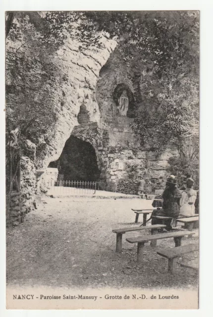 NANCY - Meurthe & Moselle - CPA 54 - Paroisse saint Mansuy - Grotte N.D. Lourdes