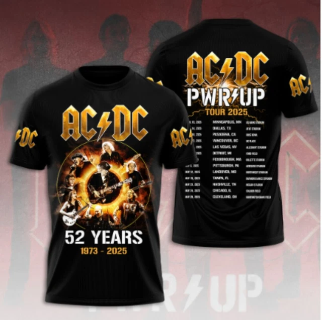ACDC POWER UP Tour 2025 Limited Edition Unisex T-Shirt £28.79 - PicClick UK