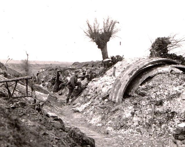 WW1 GERMAN TRENCH Warfare Soldier Equipment Battlefield Real Photo Rppc ...