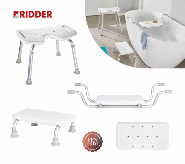RIDDER Assistant Disability Aids Bathroom Aid FootStool Shower Bench Stool  Seat