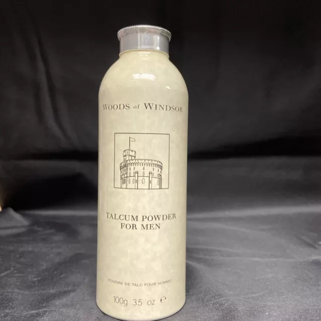 Woods of Windsor Talcum Powder for Men 3.5 oz Made in England New Sealed