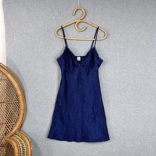 Bras N Things Cami Slip Nightie Blue Size 10