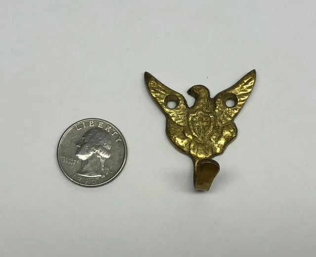 Vintage Brass Small Eagle Wall Hook/Hanger - Made in Japan