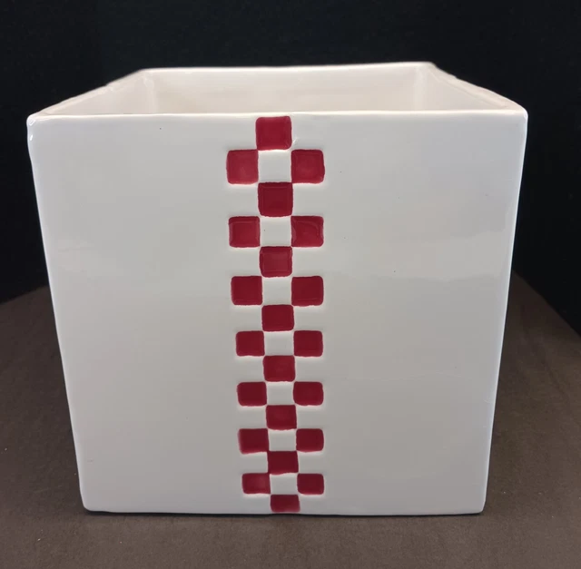 VTG Holiday 1997 Bath & Body Works Tissue Box Cover Ceramic Handcrafted Pre-Own