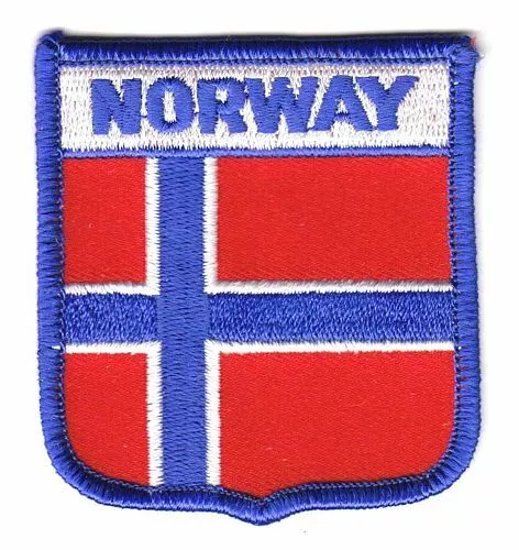 Wappen Aufnäher Norwegen Patch Flagge Fahne