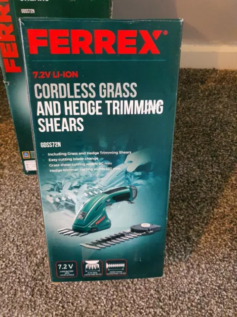 Ferrex cordless grass and hedge trimming shears outlet