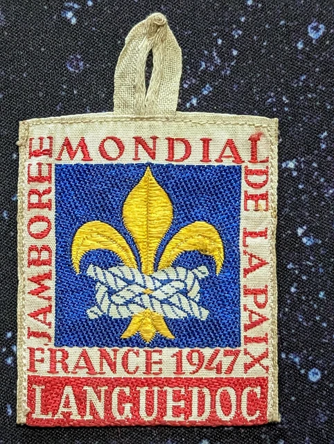 INSIGNE TISSU SCOUT Jamboree Mondial de la Paix 1947 Languedoc