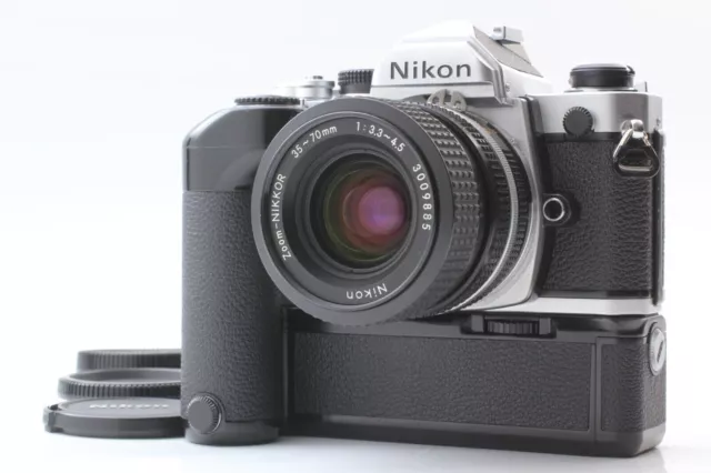 【EXC+5】Nikon FM 35mm Film Camera w/ Ai-s Zoom-Nikkor 35-70mm F3.5-4.5 Lens...