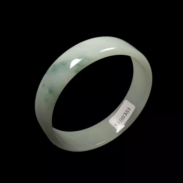 52mm Certified Grade A 100% Natural Green Jadeite Jade Bangle Bracelet 00755