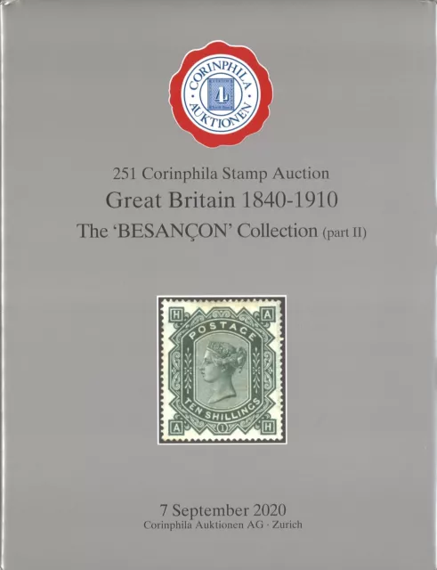 Corinphila-Asta n. 251 (2020): Gran Bretagna 1840-1910. The ""Besancon""-Coll.