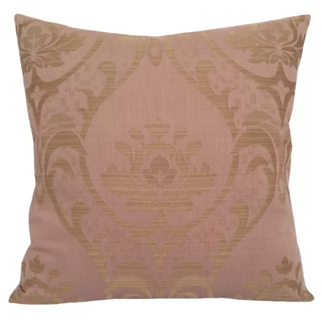 Linen Lotus Pattern 18"x18" Pink Decorative/Throw Pillow Case/Cushion Cover
