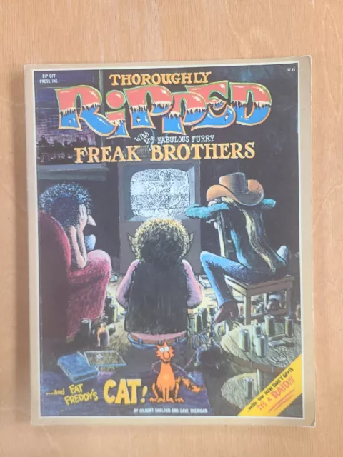 Thoroughly Ripped w Fabulous Furry Freak Brothers 1978 1ST IT's a Raid Game Nice