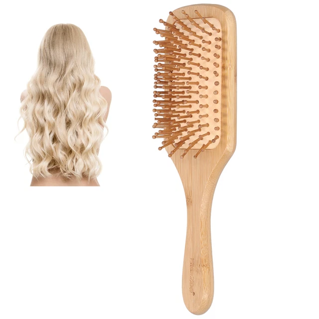 Bamboo Hairbrush Comb Scalp Massage Hair Protective Hair Brush Massage Comb HEN