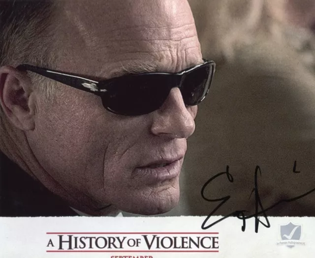 Ed Harris A HISTORY OF VIOLENCE Signed 10x8 Photo OnlineCOA AFTAL