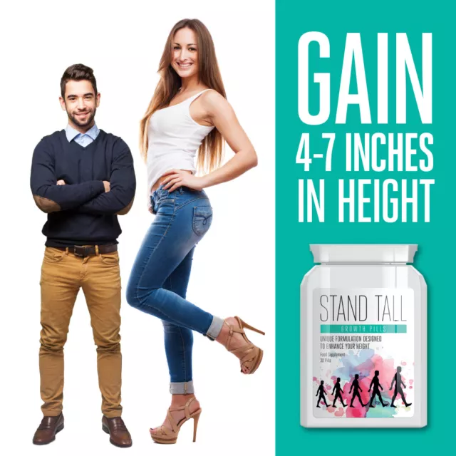 Stand Tall Growth Pills – Get Taller Gain Height Get Tall Height Enhancing Pill