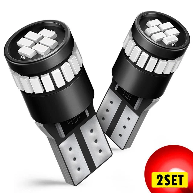 AUXITO Red 4x 194 LED Bulbs T10 Car Instrument Gauge Cluster Dash Light Dome Map