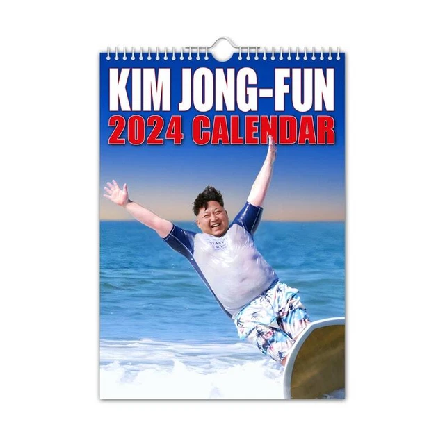 KIM JONGUN 2024 Wal Calendar , Funny Kim JongUn Wall Calendar 2024