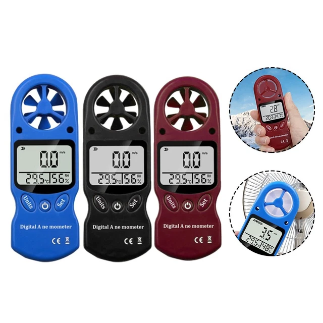 Anemometro Digitale MESTEK Portatile - Misura Velocità Vento, Temperatura, Con Retroilluminazione Per Esterni - Foto 8