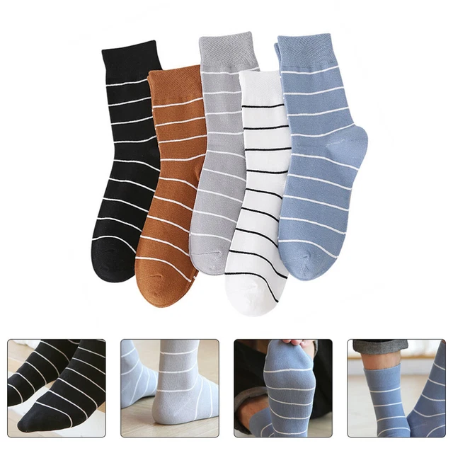 5 Pairs Chaussettes Épaissies Chaussettes Pour Hommes D'hiver 5