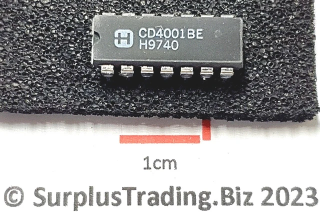 5PCS CD4001BE CD4001 CMOS QUAD 2-IN NOR Gate Dip-14 IC - Foto 10