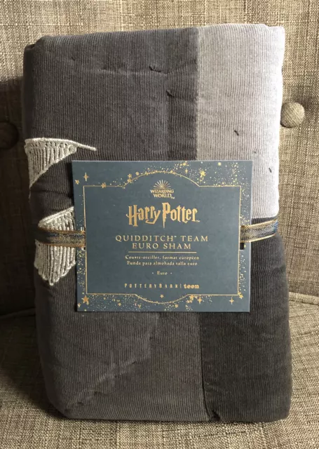 Pottery Barn Kids Harry Potter Golden Snitch Wings Shaped Pillow 10x18  #A173
