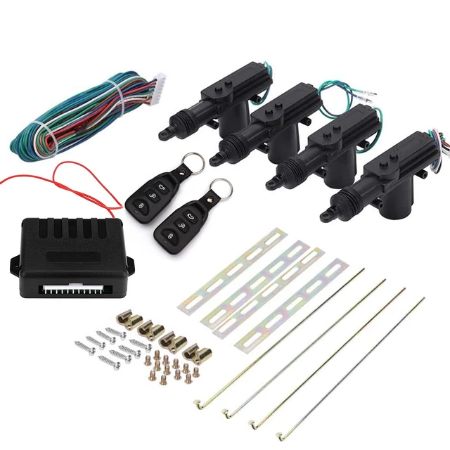 Car 4 Door Power Lock Kit Keyless Entry System Security w/2 Remote Central K2V6