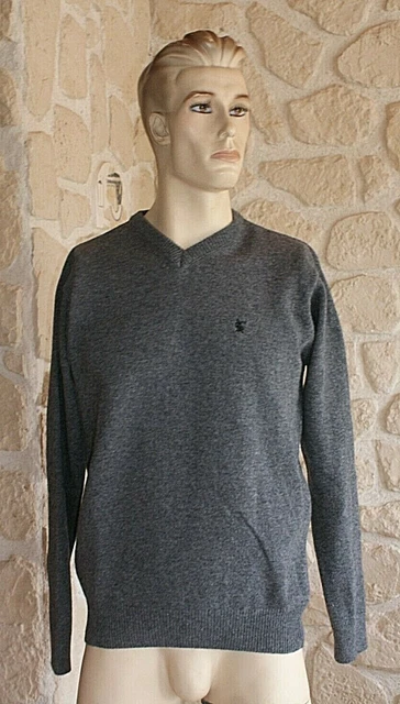 Pull col V manches T avec laine - DAXON - Bleu électrique - Grandes tailles - Femme - 49.99