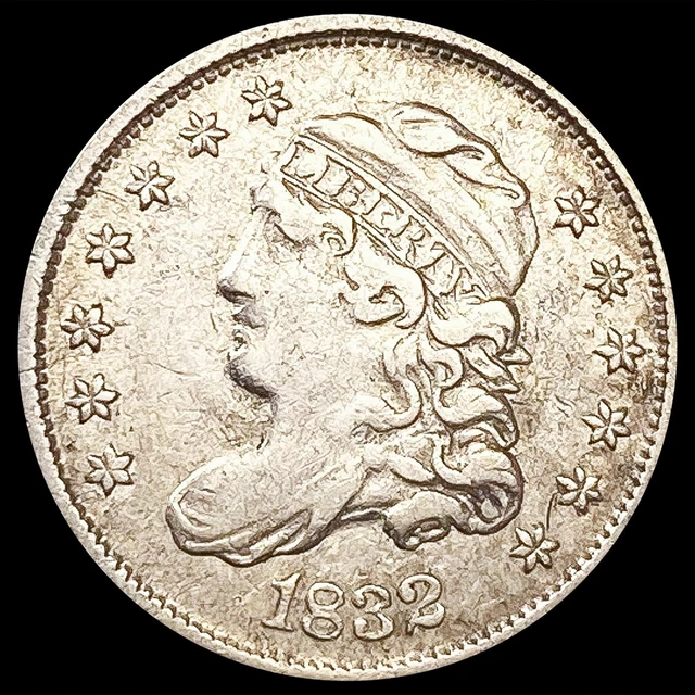 1832 Capped Bust Half Dime Coin NEARLY UNCIRCULATED