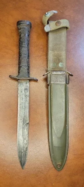 RARE WWII WW2 M3 CASE Fighting Knife Stamped US Army USMC USM8 B.M.Co SCABBARD RARE WWII WW2 M3 CASE Fighting Knife Stamped US Army USMC USM8 B.M.Co SCABBARD