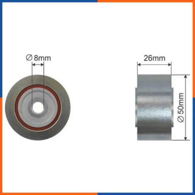 Galet tendeur de courroie d'accessoire pour CITROEN | 575192, 575195, 1613838680