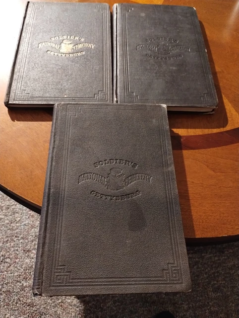 Soldiers National Cemetery Gettysburg Lot 3 1864,1865,1867 Lincoln Everett Maps