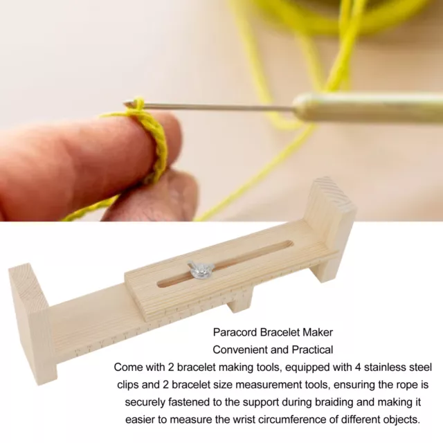 Paracord Bracelet Maker Adjust Clear Scale Stable Hand Knitting Bracelet FR