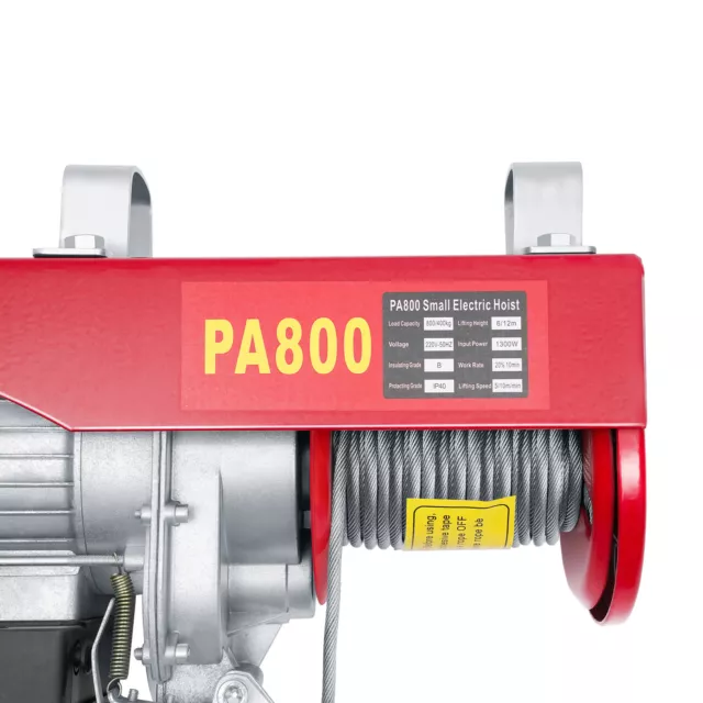 800 kg verricello da officina garage cancello elettrico sollevatore gru montato 220 v 1300w