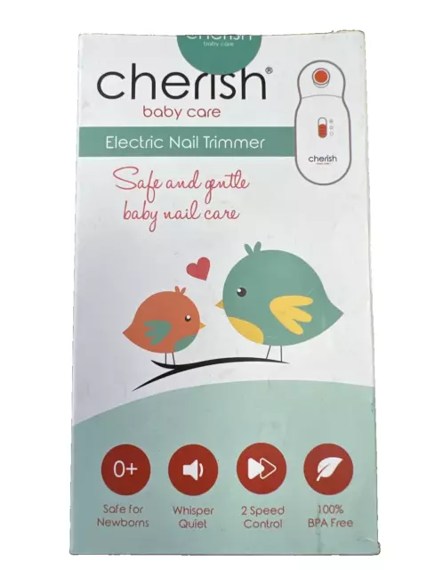 Cherish Baby Care Electric Nail Trimmer for Infants & Toddlers Safety Clippers