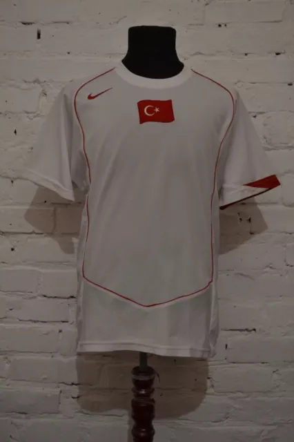 Vintage Türkei 2004/2006 Auswärts-Fussballtrikot Fussballjersey Herren Gr....