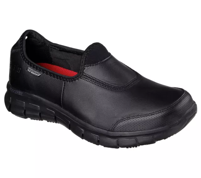 Skechers Work Relaxed Fit Sure Track Shoes Womens Slip Resistant Memory Foam