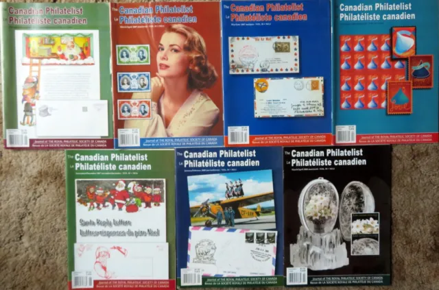 CANADIAN PHILATELIST - Seven (7) Issues 2006-2008. English - French