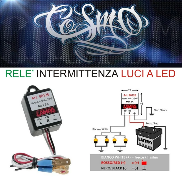 Relè Intermittenza Frecce Alogene/led Nano - Foto 6