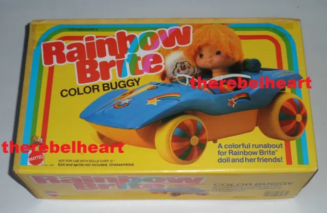 RAINBOW BRITE Color Buggy US Doll Car 1983 NRFB Mattel MIB Sealed BRIGHT - Rare