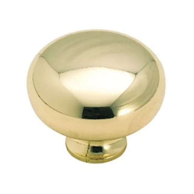 Amerock Hardware BP772-3 Polished Brass 1 1/2" Round Cabinet Knob Pull